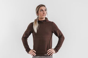 Nobull Performance Women's Hoodie Coffee | Australia (NI6193)